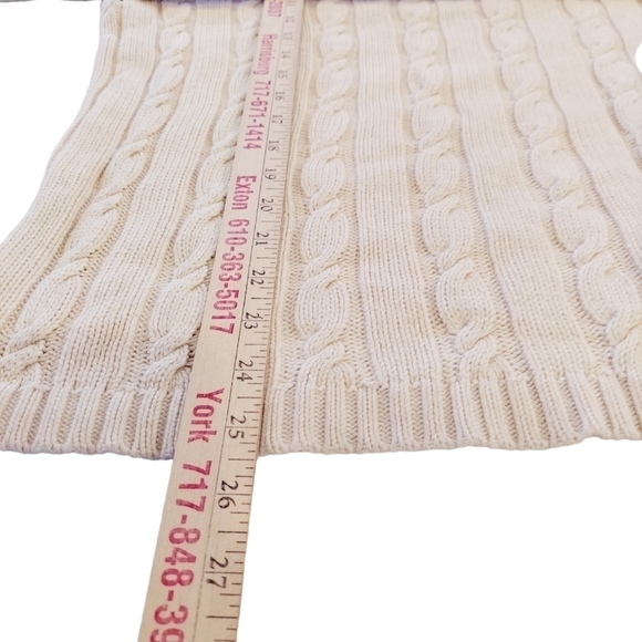 VTG Jeanne Pierre Sweater Large Turtleneck Cable Knit Fishermans Knit Bobbled - Picture 8 of 12